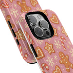 Pink Gingerbread Holiday iPhone Case with MagSafe compatibility  Shamo's