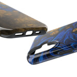 Blue Swirl & Burl Wood Impact iPhone Case | MagSafe compatible  Shamo's