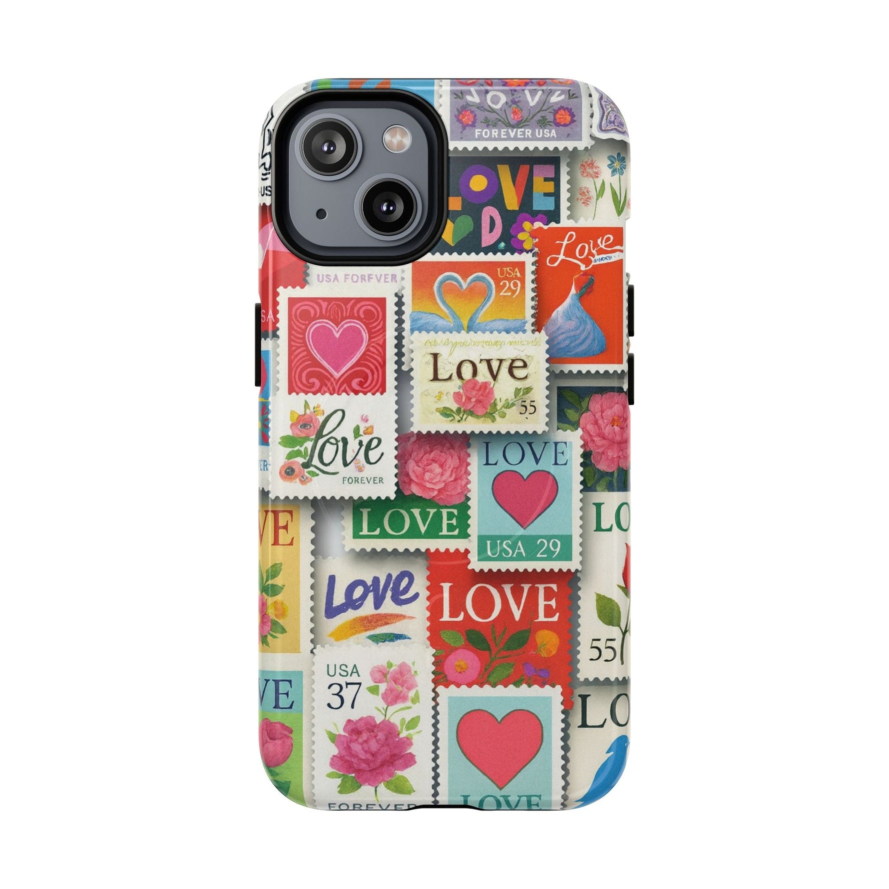 Vintage Romantic Love Stamp iPhone Case | Tough Protection + MagSafe  Shamo's iPhone 14 / Glossy