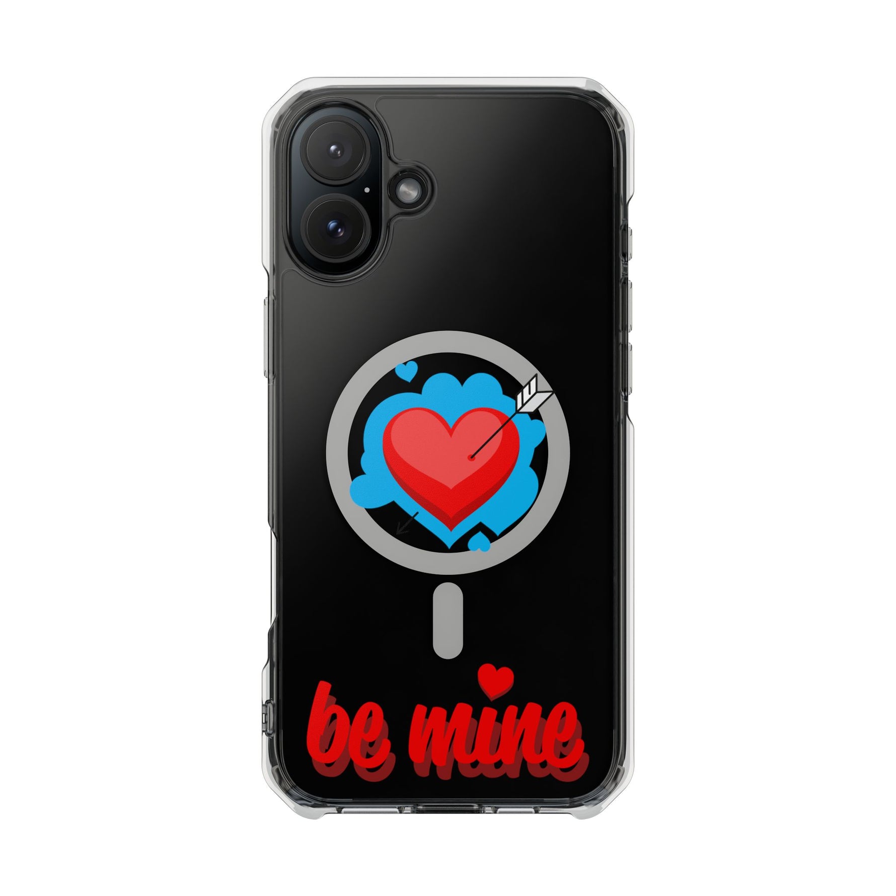 MagSafe-Compatible Clear Phone Case — "Be Mine Love Edition" - iPhone 16 Plus - Shamo's