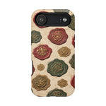 Vintage Wax Seal Pattern Magnetic Impact-Resistant Phone Case with MagSafe Compatibility