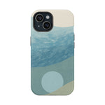 “Calm Over Chaos” Abstract Ocean Wave iPhone Case | MagSafe Compatible  Shamo's iPhone 15 / Matte