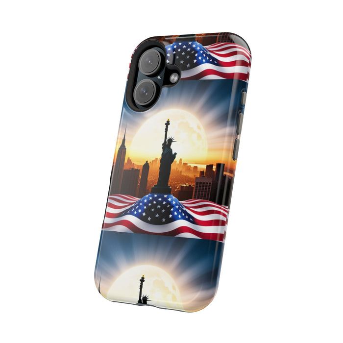 MagSafe American Flag Tough Phone Case: Show Your Patriotism in Style