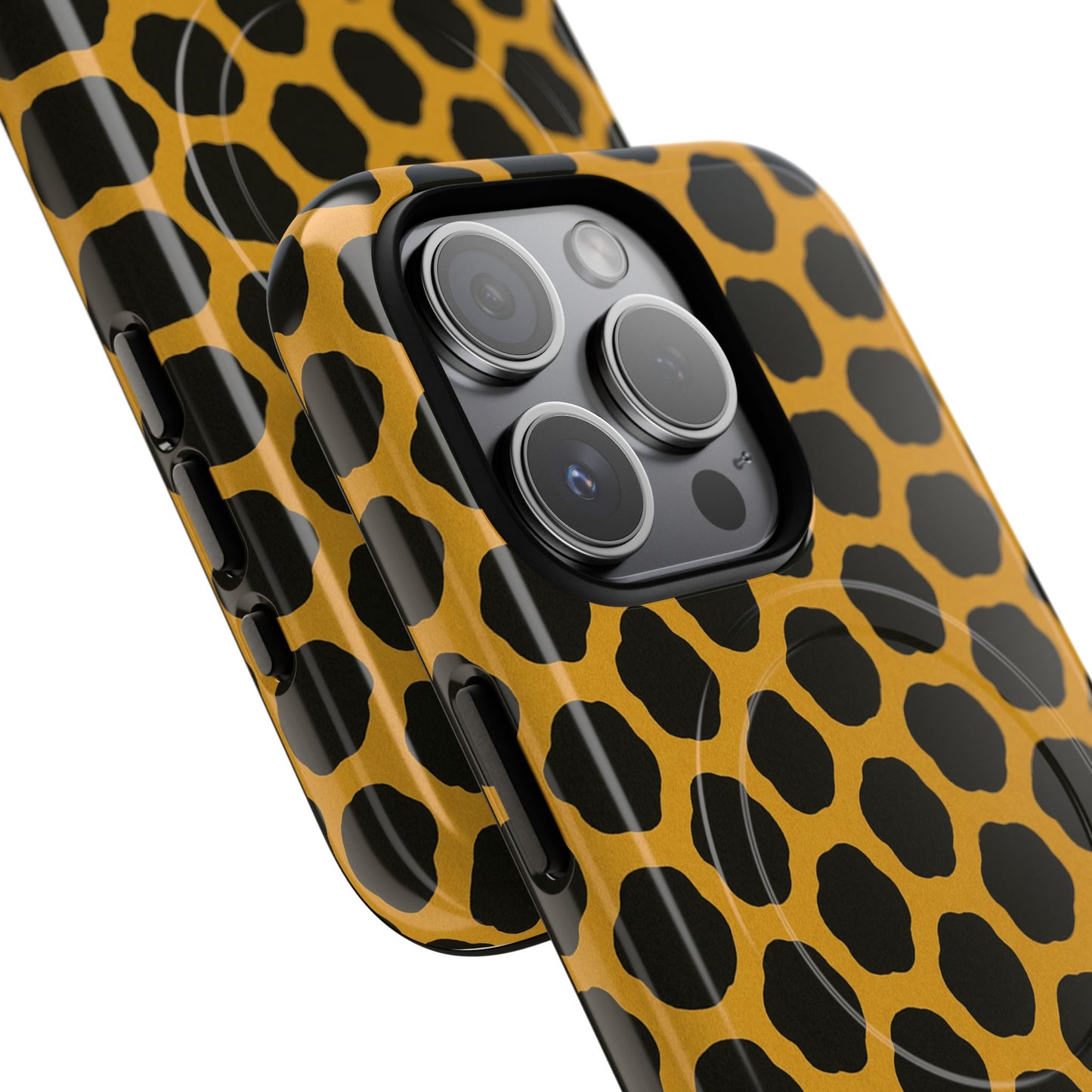 Stylish Leopard Pattern Magnetic iPhone Case | Compatible with MagSafe