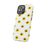 Sunflower Pattern Magnetic Impact-Resistant iPhone Case MagSafe Compatible