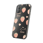 Sweet Love Strawberry Clear iPhone Case | MagSafe  Shamo's