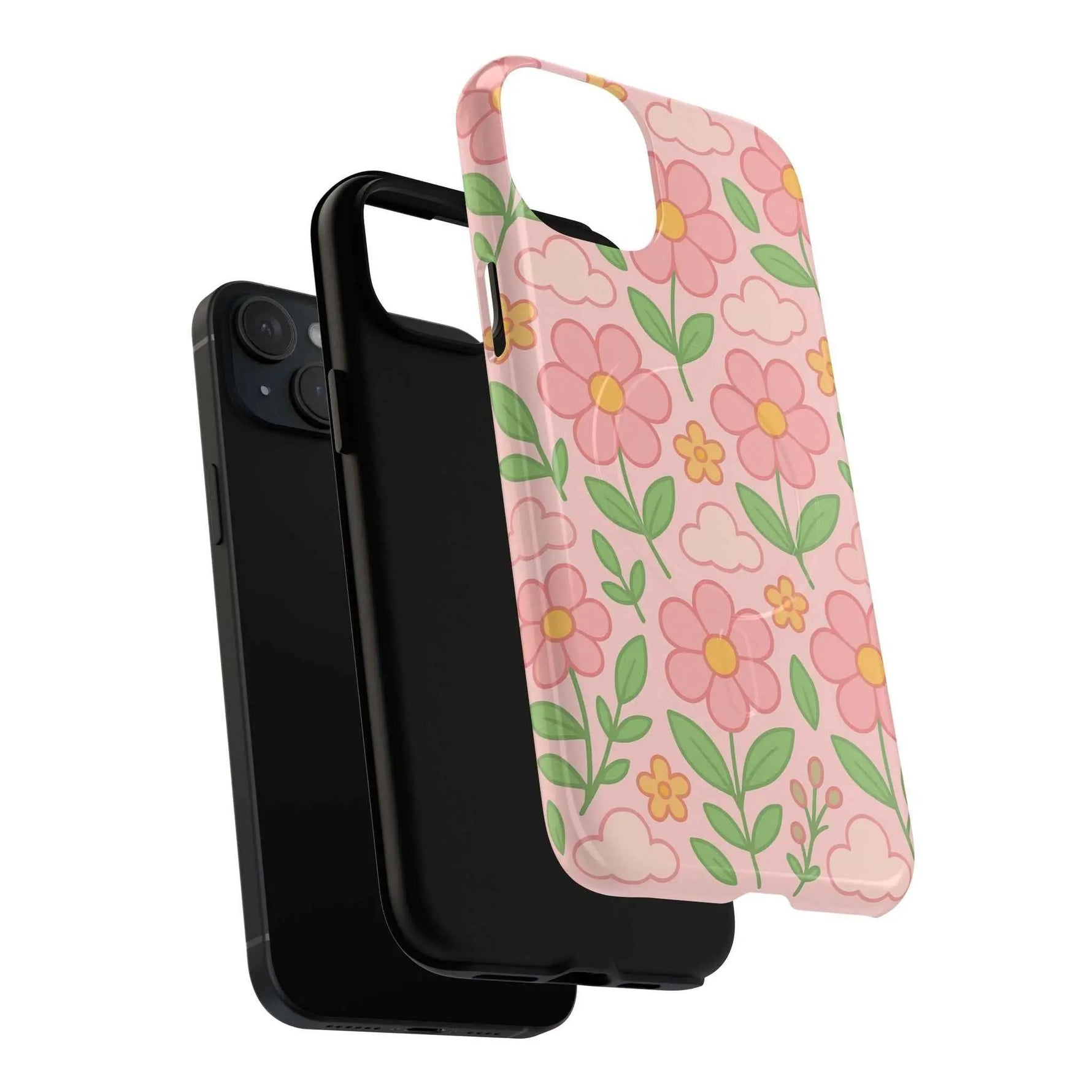 Floral Tough MagSafe Magnetic Phone Case - Stylish Protection for Your Device