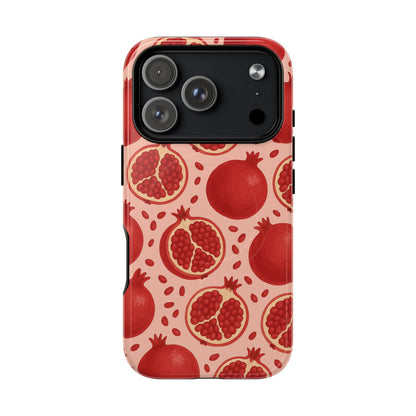 Pomegranate Fruit Tough iPhone Case | MagSafe Compatible