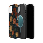 Floral Vintage Rose Magnetic Impact iPhone Case with MagSafe  Shamo's