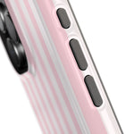 Stoßfeste Handyhülle mit pinkfarbenen Streifen | MagSafe