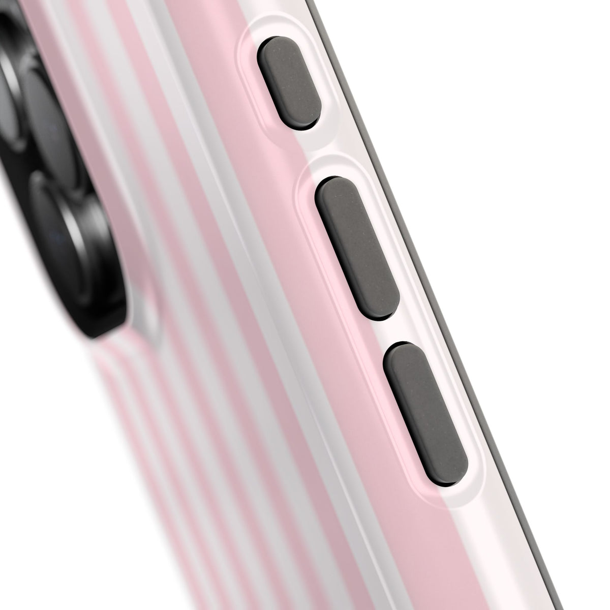 Stoßfeste Handyhülle mit pinkfarbenen Streifen | MagSafe