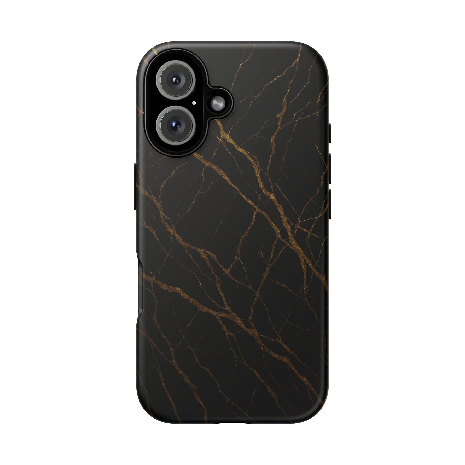 Black Marble Tough iPhone Case  Shamo's iPhone 16 / Matte