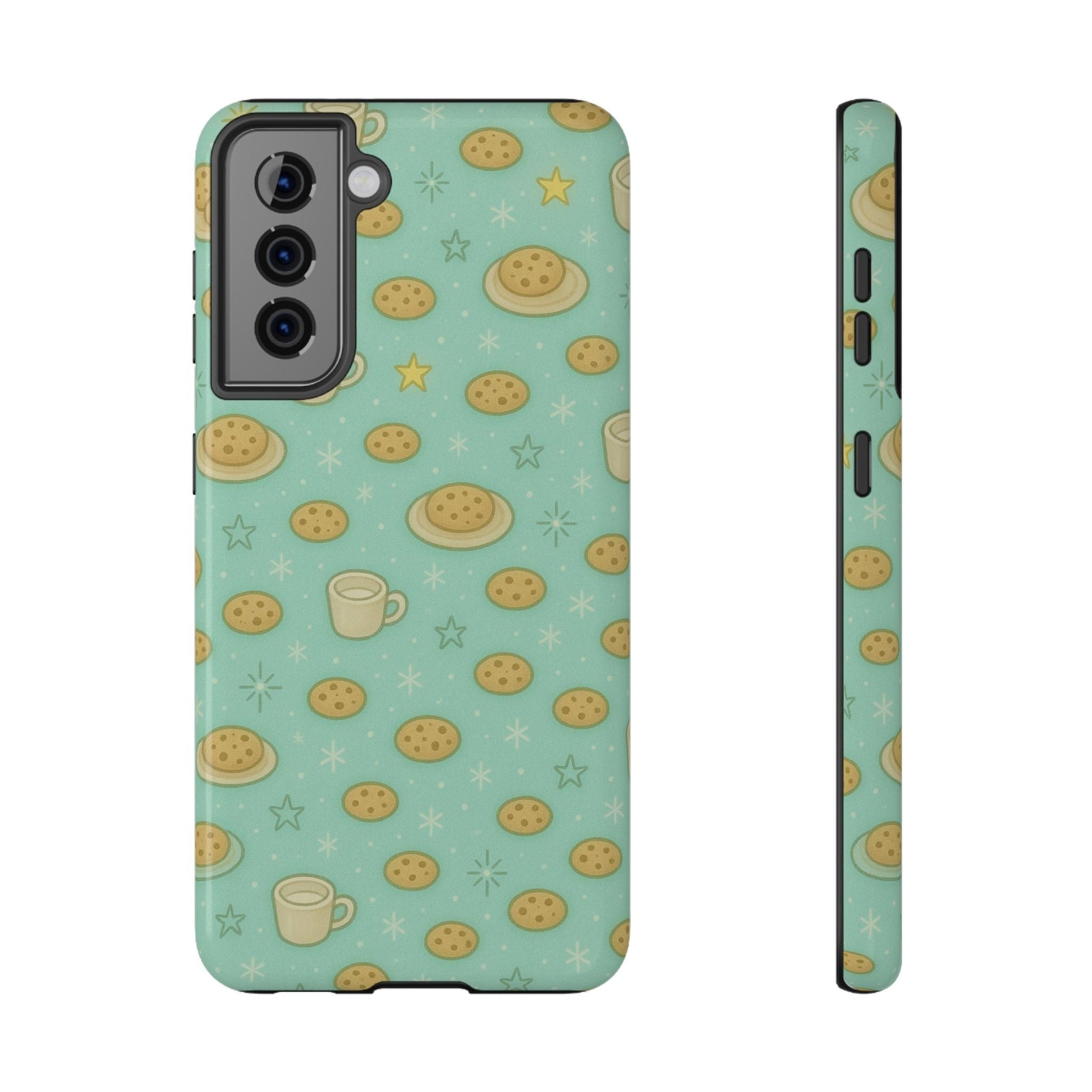 Cookie & Coffee Pattern Tough iPhone Case — Impact-Resistant  Shamo's Samsung Galaxy S21 / Glossy / Without gift packagi