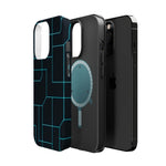 Neon Grid Magnetic Impact-Resistant iPhone Case | MagSafe compatible  Shamo's