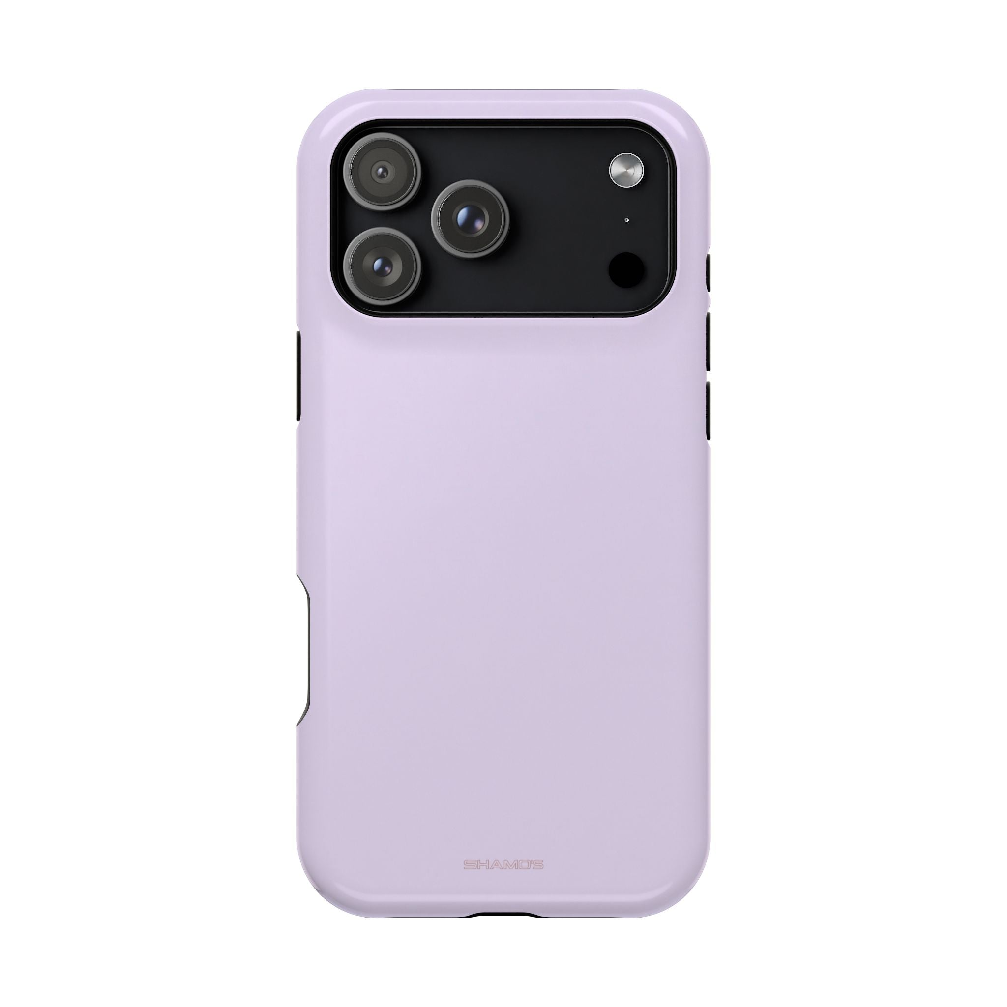 Lilac Purple Solid Color Pastel MagSafe Compatible Impact-Resistant iPhone Case - iPhone 17 Pro Max / Glossy - Shamo's