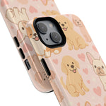 Puppies & Hearts iPhone Case compatible with MagSafe  Shamo's