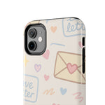 Pastel Love Letter Hearts Impact Phone Case  Shamo's