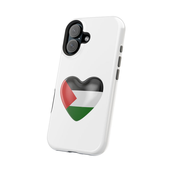 MagSafe Tough Cases with Palestinian flag in heart shape