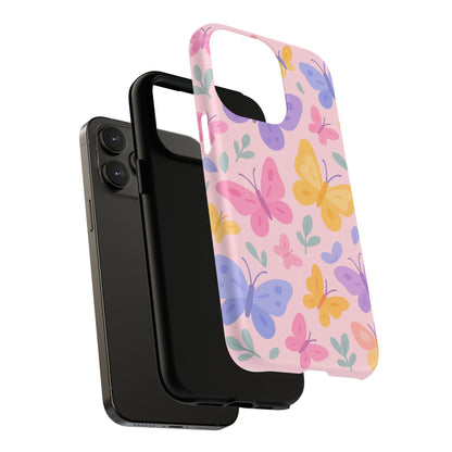 Butterfly Pattern Compatible with MagSafe Tough Magnetic Phone Case