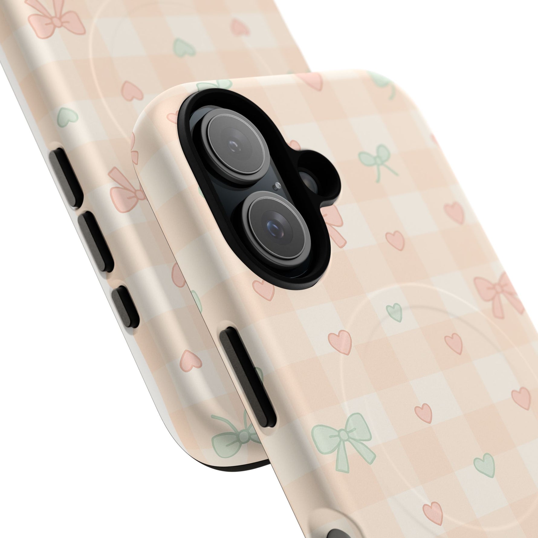 Sweet Pastel Checkered Bows Case for iPhone | MagSafe - Shamo's