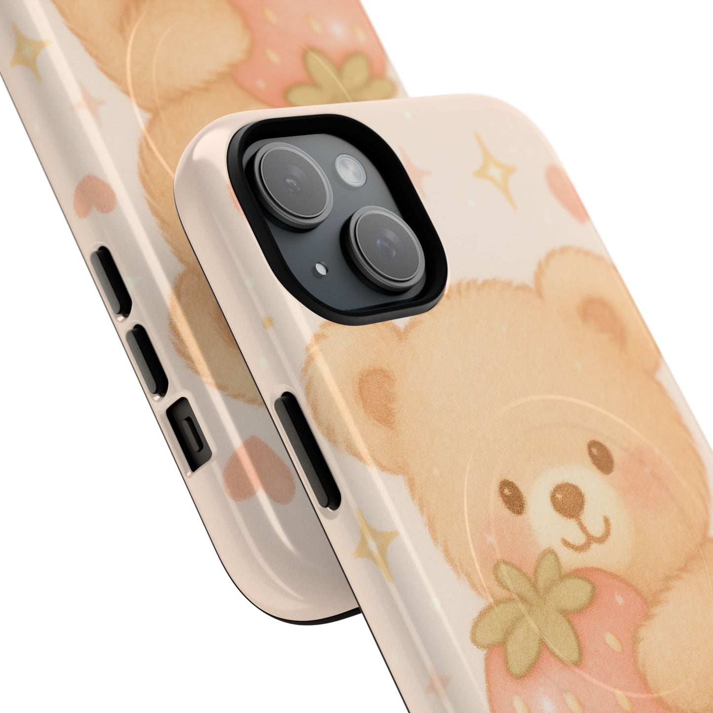 Strawberry Teddy iPhone Case with MagSafe