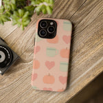 Autumn Cozy iPhone Case – Pumpkin, Heart & Coffee Cup Pattern  Shamo's