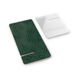 Acrylic Phone Stand with Topographic Green Design, Foldable Mobile Display Stand for Smartphones