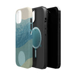 “Calm Over Chaos” Abstract Ocean Wave iPhone Case | MagSafe Compatible  Shamo's