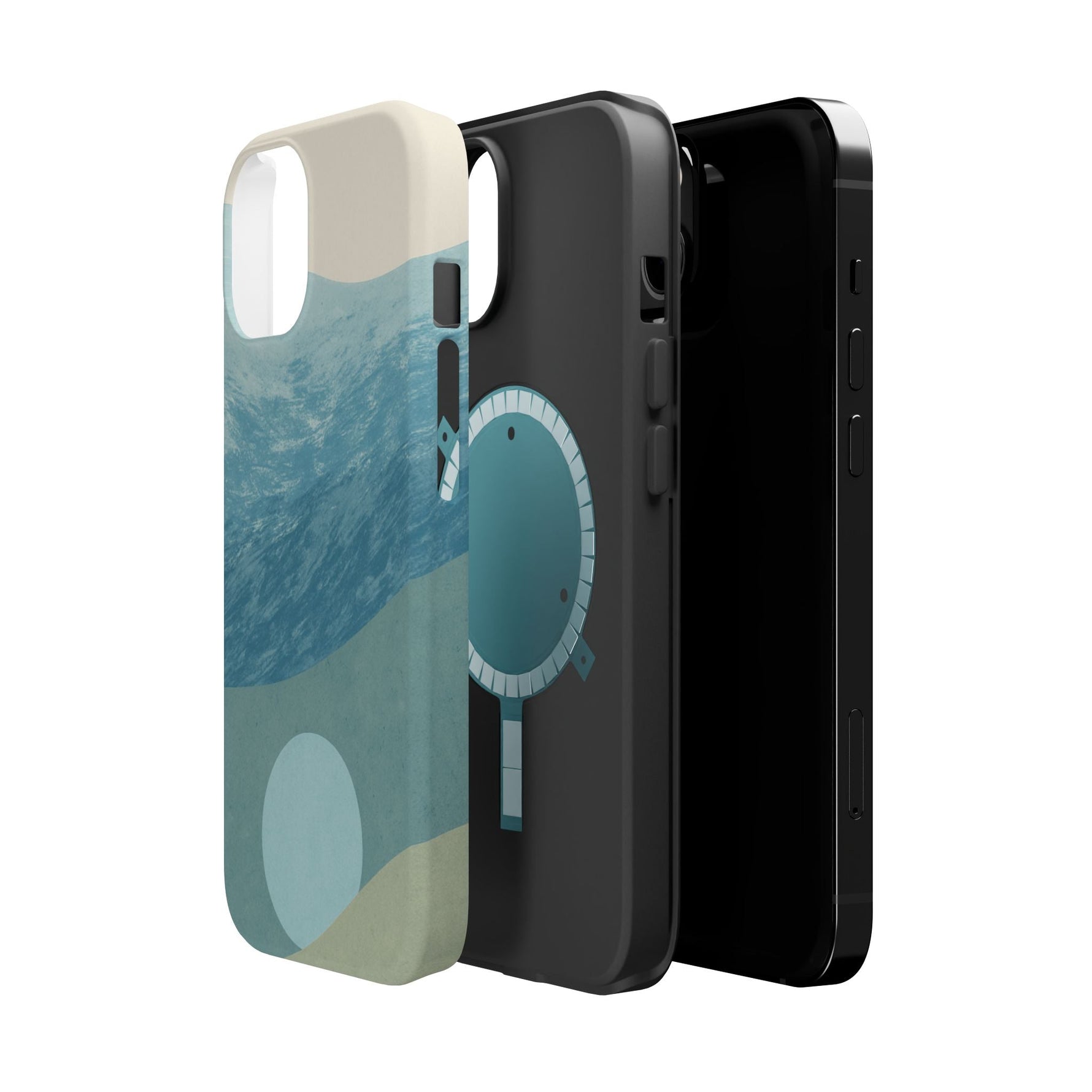 “Calm Over Chaos” Abstract Ocean Wave iPhone Case | MagSafe Compatible  Shamo's