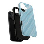 Sky Blue Marble iPhone Case with MagSafe  Shamo's
