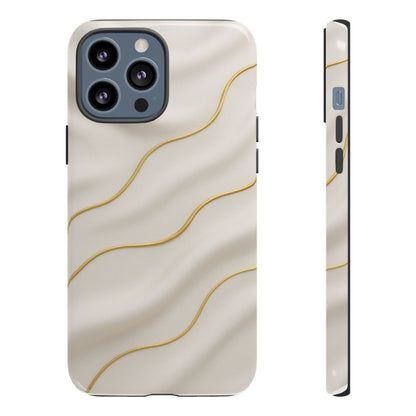 Elegant Gold Wave Tough iPhone Case - Shamo's
