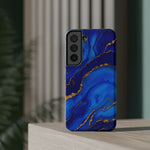 Blue Gold Marble Phone Case  Shamo's