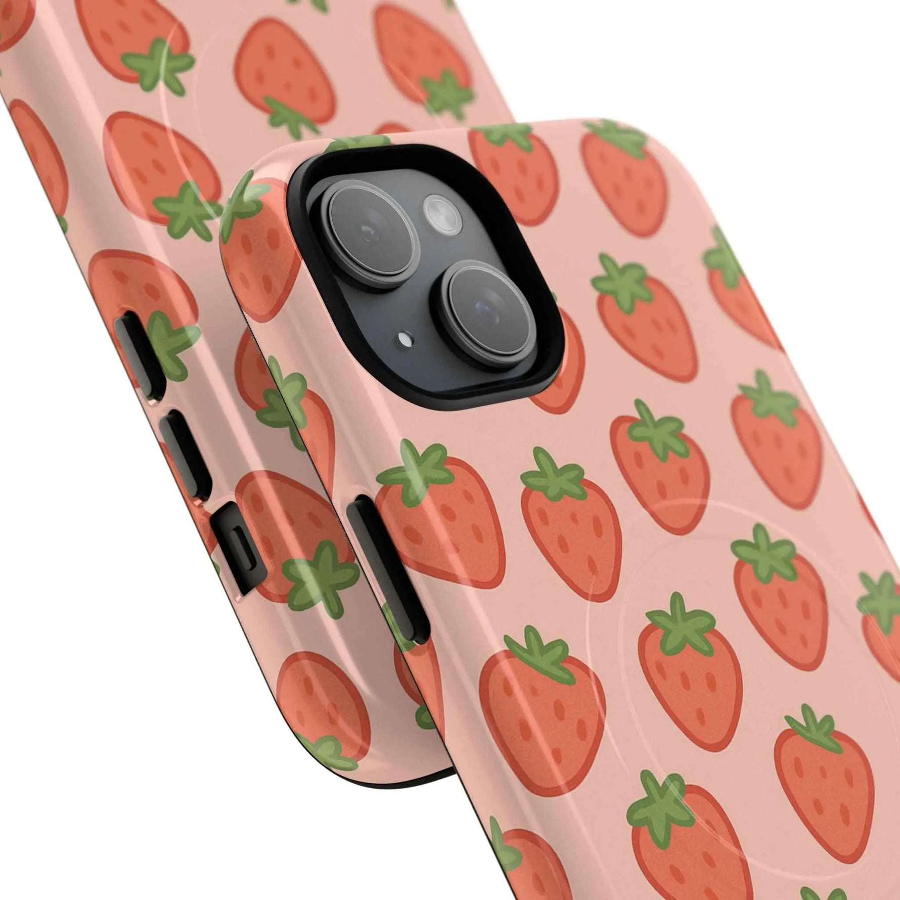 Strawberry Pattern Magnetic Phone Case | Berry Sweet Love