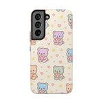 Cute Pastel Bear Impact Phone Case | Heart & Star Kawaii Pattern  Shamo's Samsung Galaxy S22