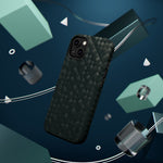 Dark Carbon Fiber Texture Magnetic Impact-Resistant iPhone Case | MagSafe compatible  Shamo's
