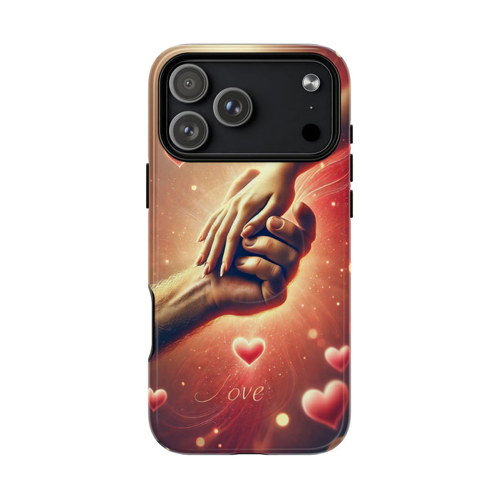 Magnetic Phone Case - Hands in Love Design - Compatible with MagSafe