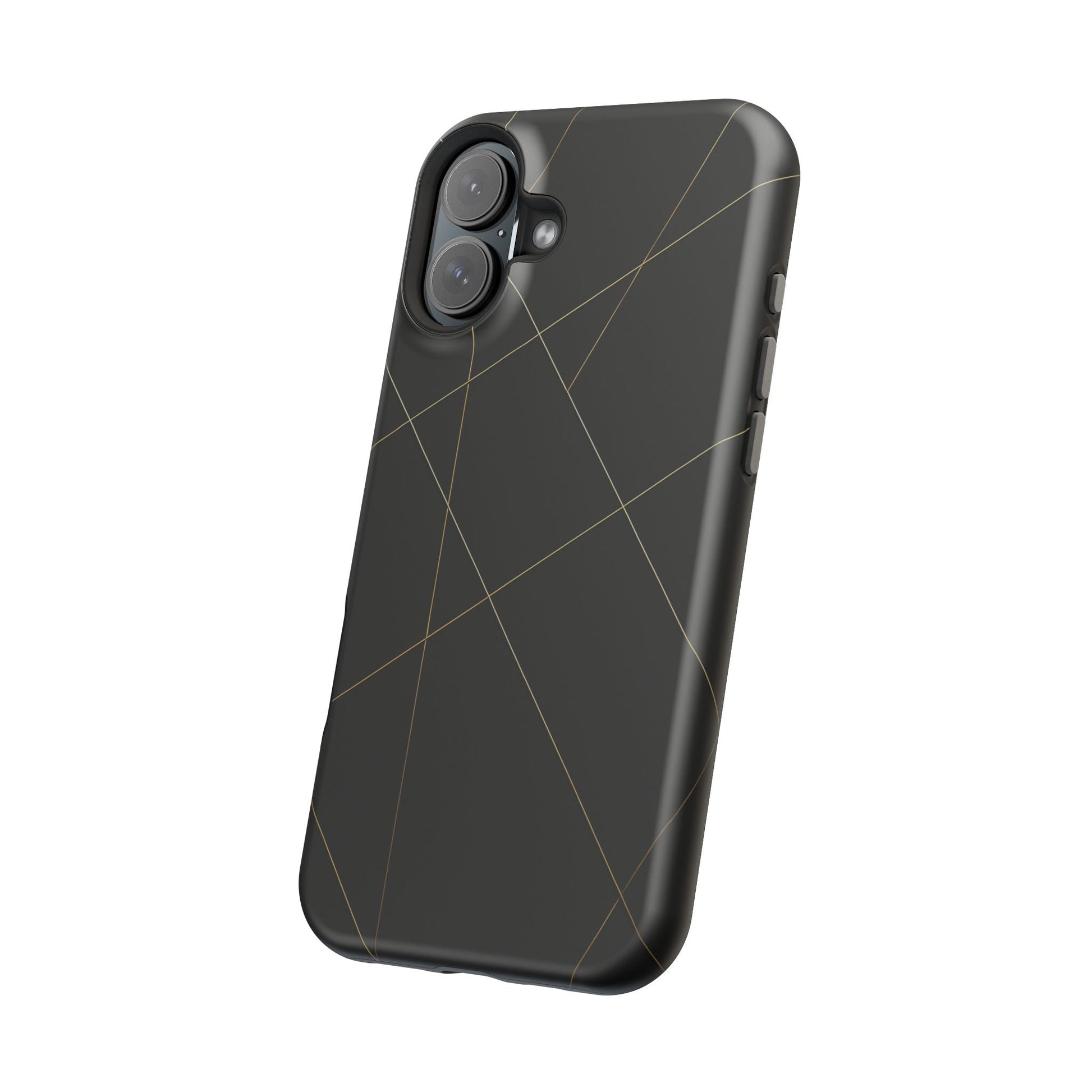 Black Geometric Design iPhone Case | MagSafe  Shamo's