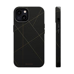 Funda para iPhone con diseño geométrico negro | MagSafe