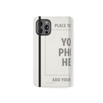 Personalized Flip Wallet Phone Case – Custom Photo & Text Wallet Cover
