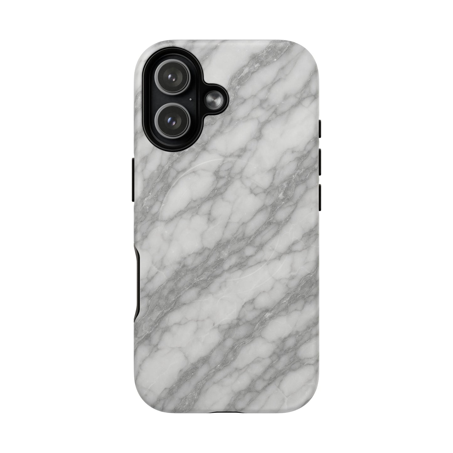 Silver Mist Marble iPhone Case with MagSafe - Shamo's