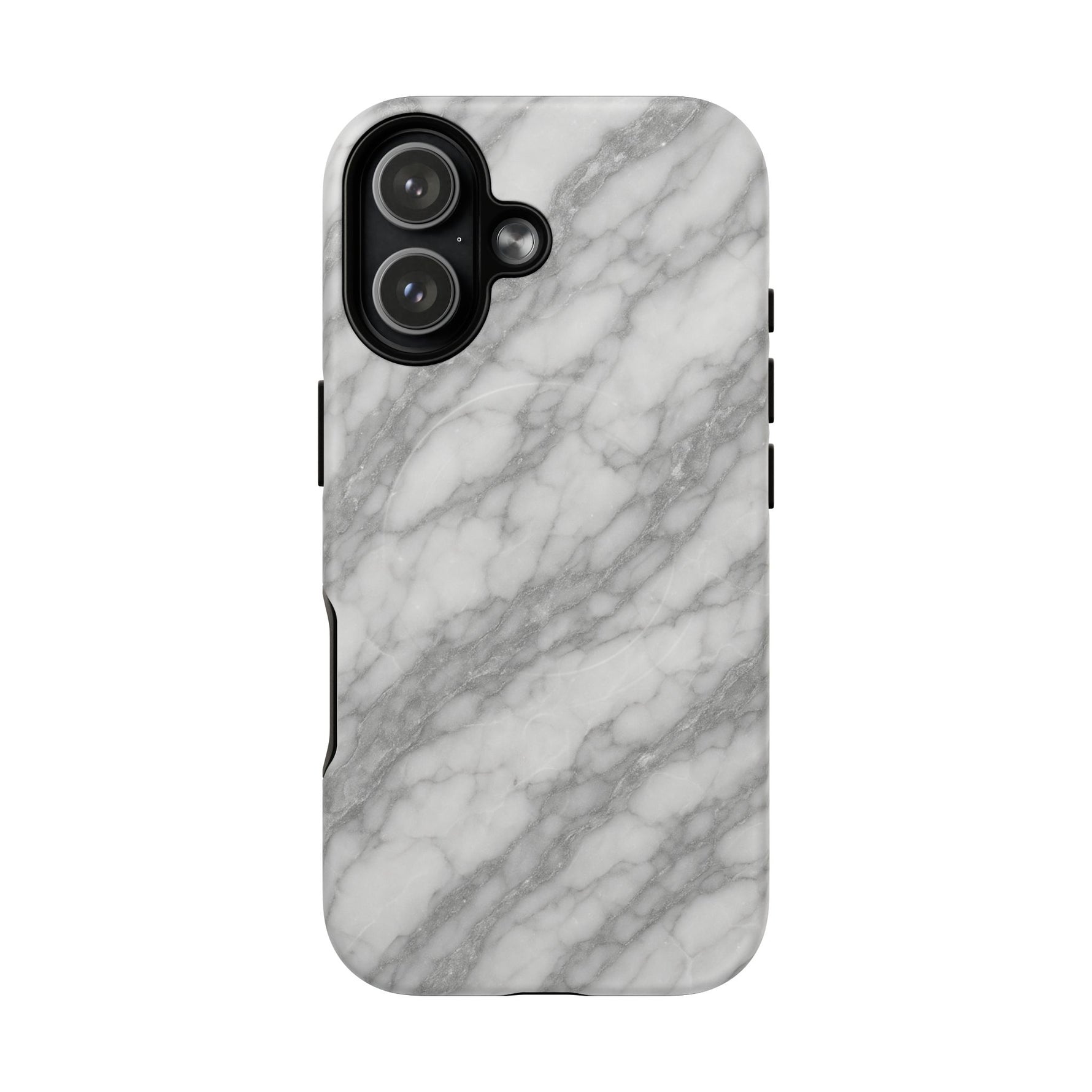 Silver Mist Marble iPhone Case with MagSafe - Shamo's