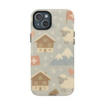 Swiss Chalet Sheep Pattern Tough MagSafe iPhone Case  Shamo's iPhone 15 Plus / Matte
