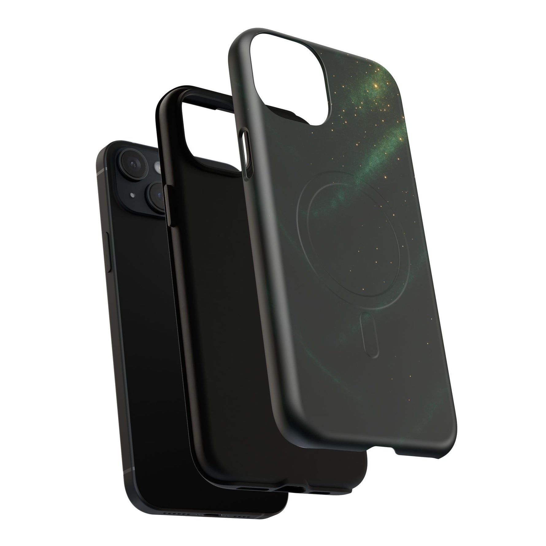 Luxury Series Emerald Galaxy iPhone Case with MagSafe - Shamo's