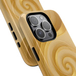 Luxury Series Swirl Gold iPhone Case compatible with MagSafe - Shamo's