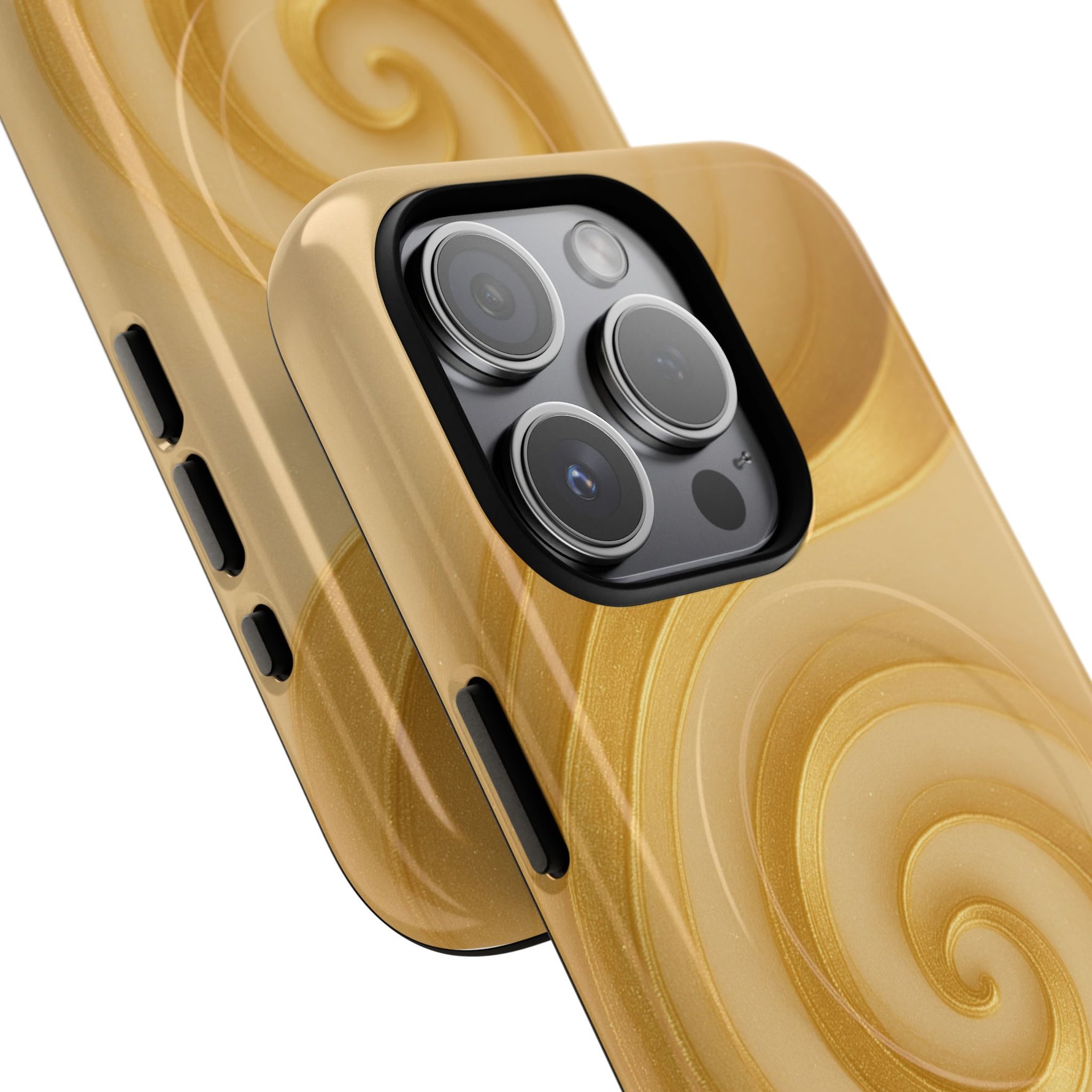 Luxury Series Swirl Gold iPhone Case compatible with MagSafe - Shamo's