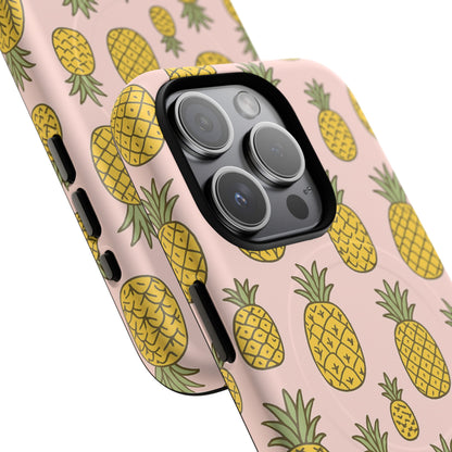 Pineapple Pattern Fruit Case for iPhone | MagSafe Compatible