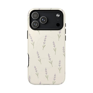 Lavender Minimal Bloom iPhone Case with MagSafe - Shamo's