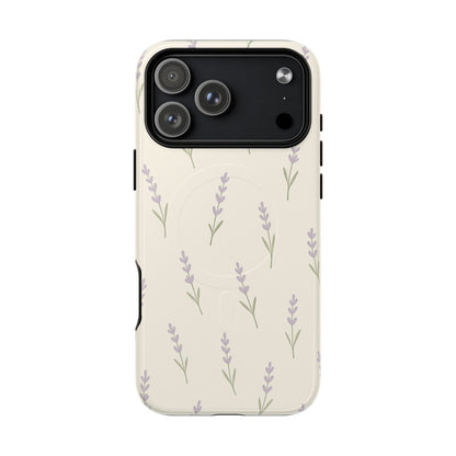 Lavender Minimal Bloom iPhone Case with MagSafe