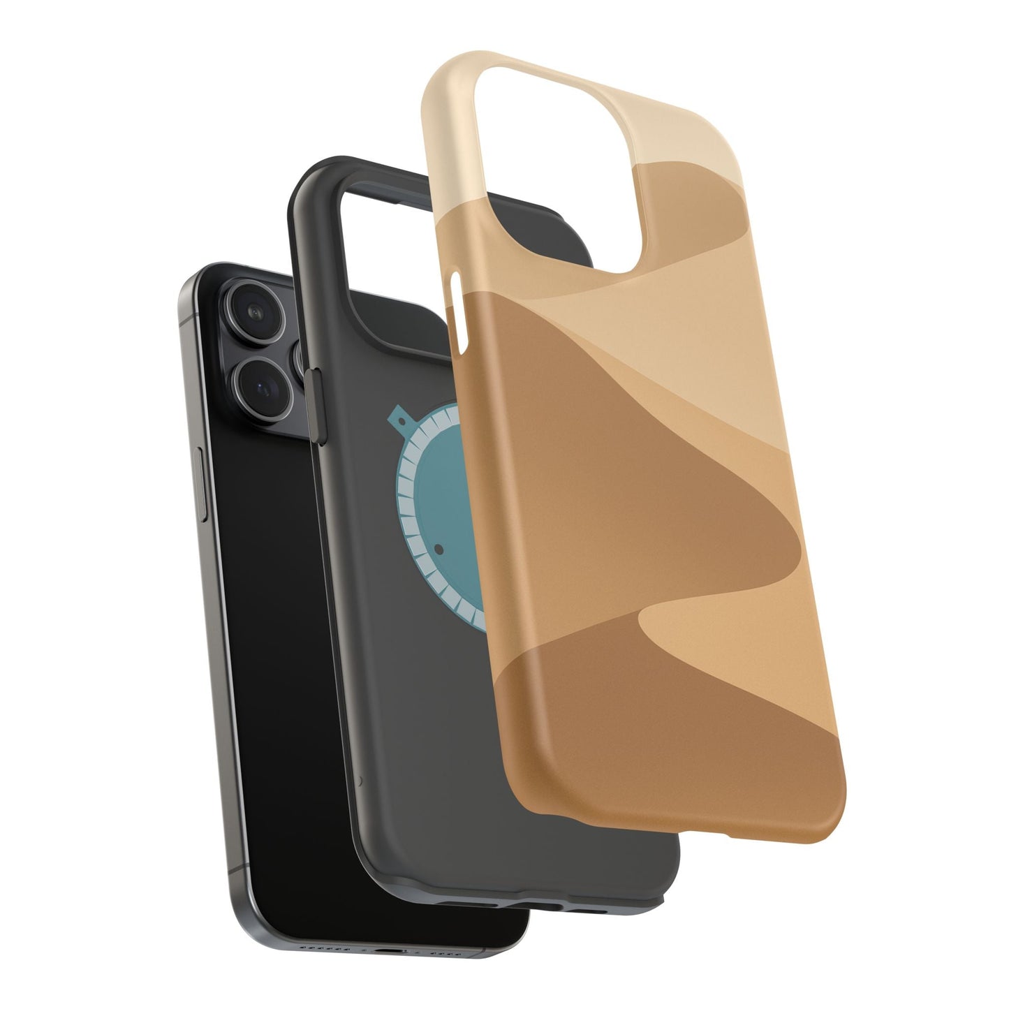 Neutral Desert Wave Design iPhone Case | MagSafe  Shamo's