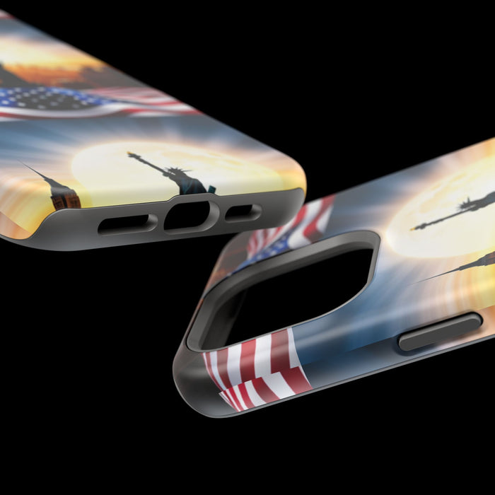 MagSafe American Flag Tough Phone Case: Show Your Patriotism in Style